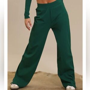 Tiger Friday (TF) Create Wide Leg Pant in Evergreen in Adult Small AS - Ribbed